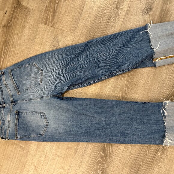 The Scotty Cuffed High-Rise Straight-Leg Jeans by Pilcro - Picture 6 of 6